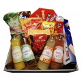 Kerstpakket Party:  Rijkelijk Gevulde Mand met Partysnacks